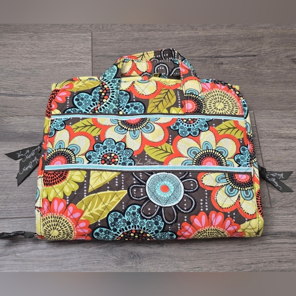 Vera Bradley Hanging Expandable Floral Assessory Bag Travel Organization Boho